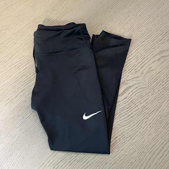 Nike Pants - Womens Nike Black DRI- FIT Mesh Panel Leggings Size S